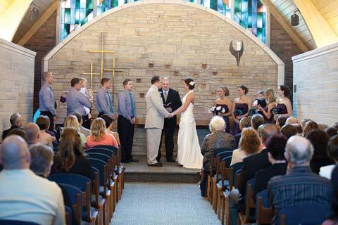 Wedding at the Petersime Chapel